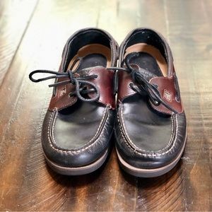 Sperry Topsider Black and Brown Boat Shoes size 10